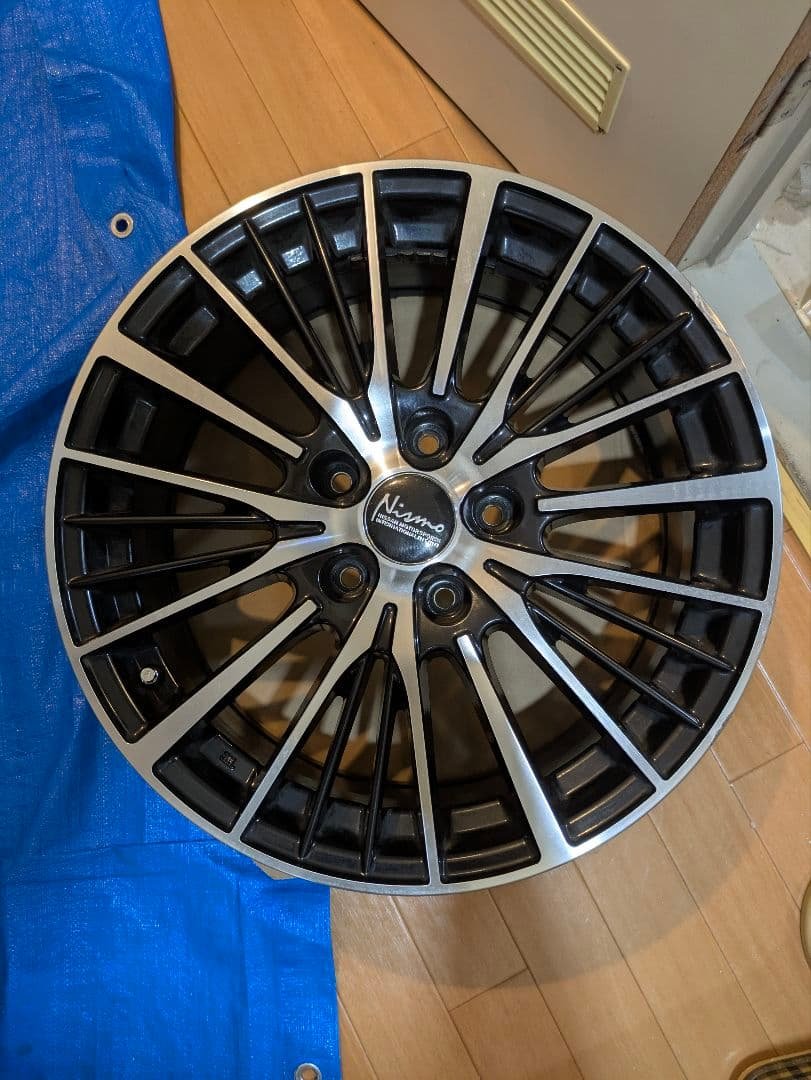17インチ ホイール 4本ブラックポリッシュ 断捨離中⇒値下げしました
