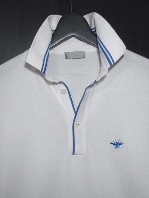 【特価】Dior HOMME/ディオールオム：Bee刺繍ポロシャツ・サイズM