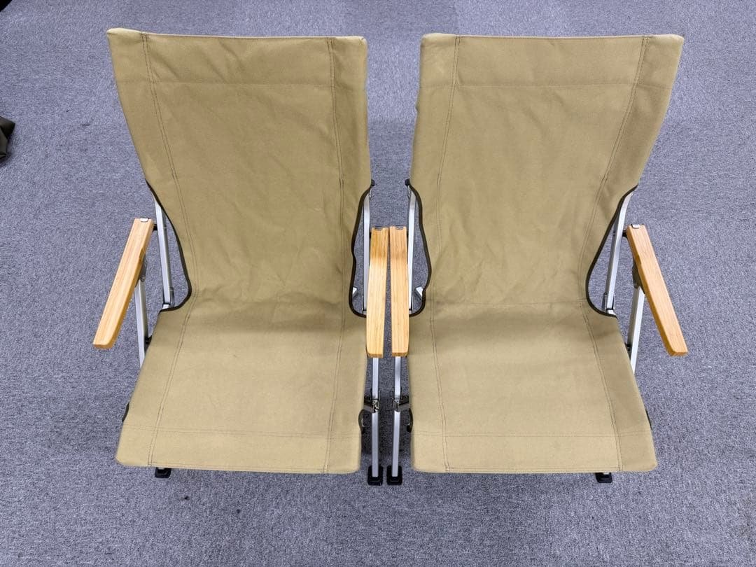  PEAK ローチェア 30 カーキ 2脚セット カバー付き