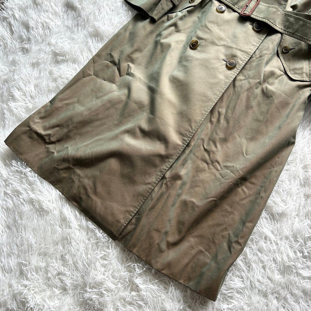 未使用級極美品　バーバリー　トレンチコート　ロング　玉虫　ベルト完備　M相当