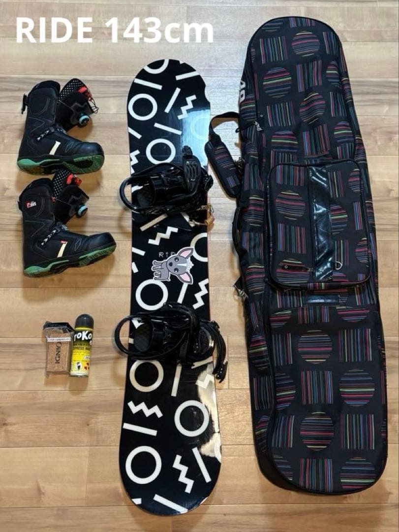 RIDE スノーボード セット（ブーツ バッグ その他フルセット) 143cm