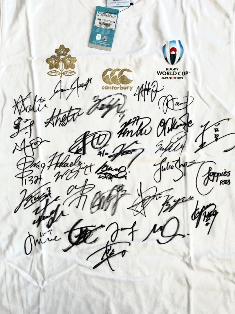 ラグビーワールドカップ2019 日本代表全選手直筆サイン入りTシャツ