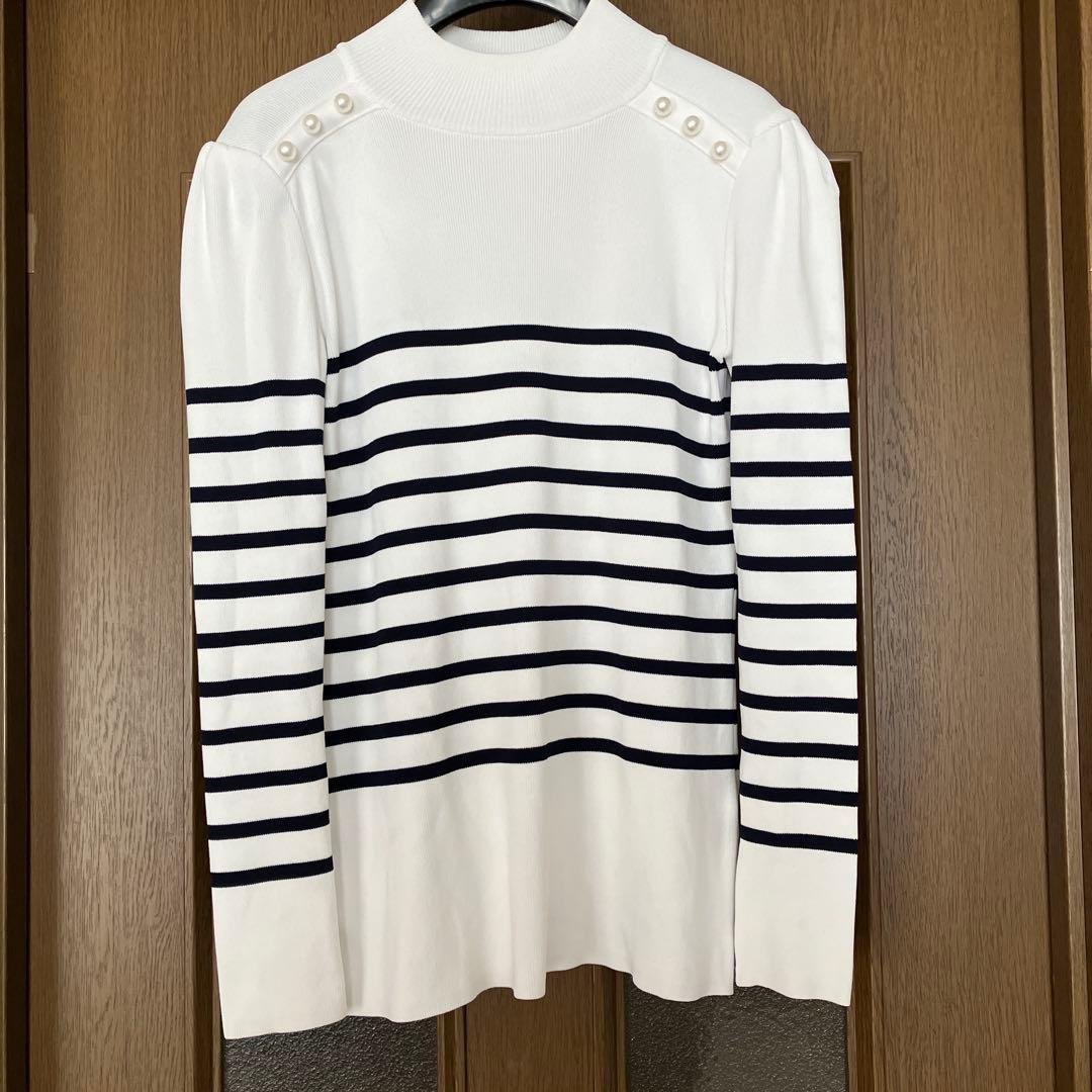 BORDERS at BALCONY ストライプ長袖トップス