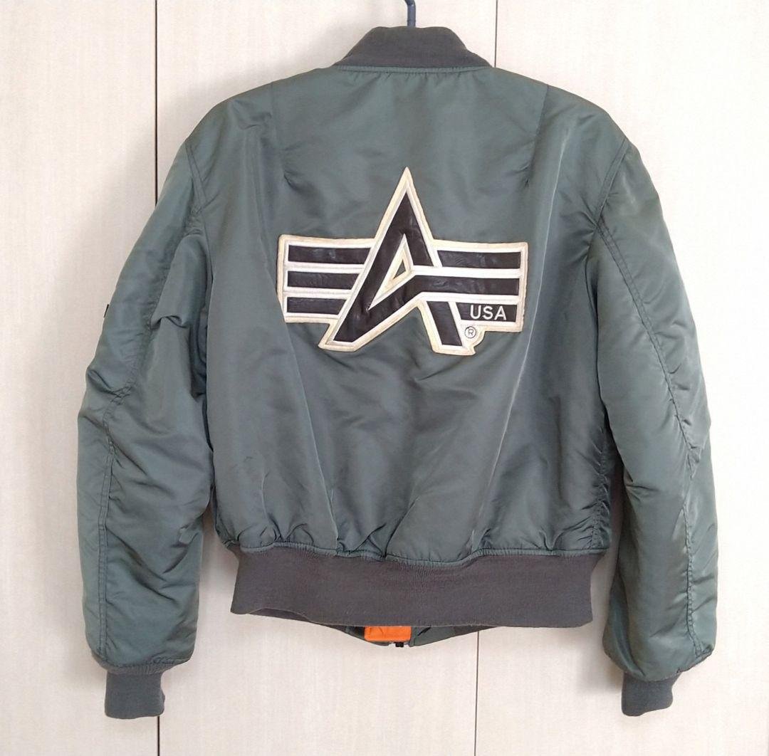 アルファインダストリーズ　MA-1 フライトジャケット　バックロゴ