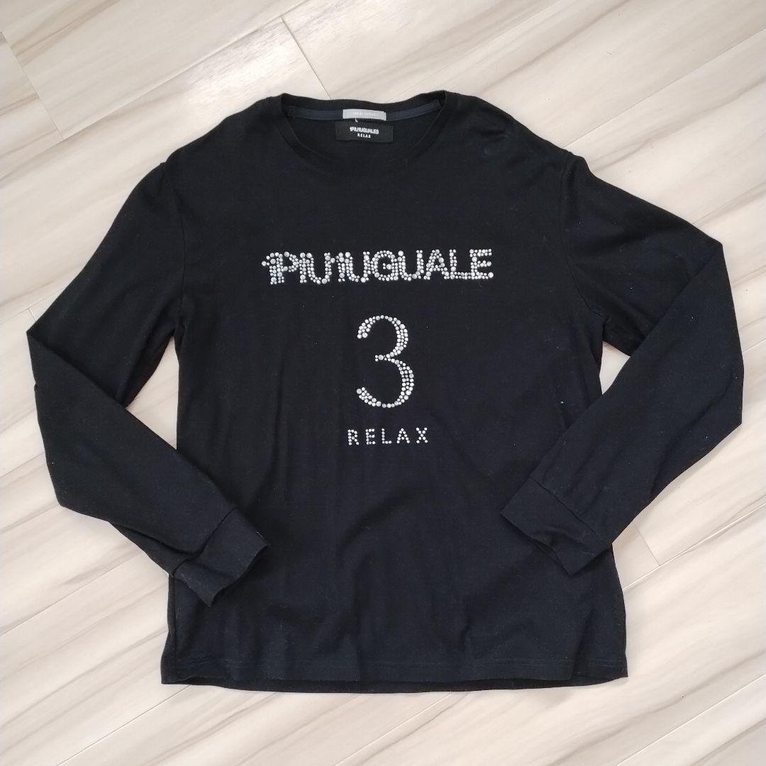 ウノピュウノウグァーレトレリラックス　ロンT　ゴルフ　トップス　LL　美品　黒