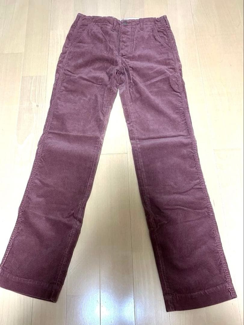 値下げ　新品未使用　トイズマッコイ コーデュロイ チノパン バーガンディ