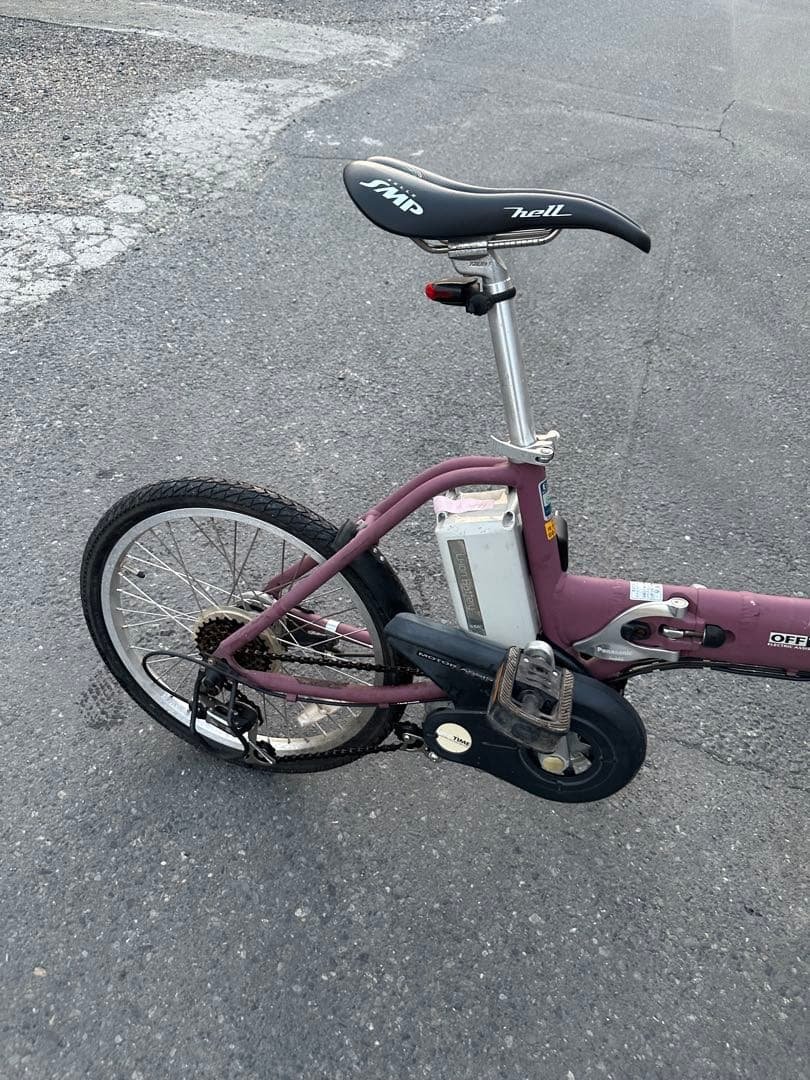 Panasonic オプティマ 折りたたみ自転車 パープル