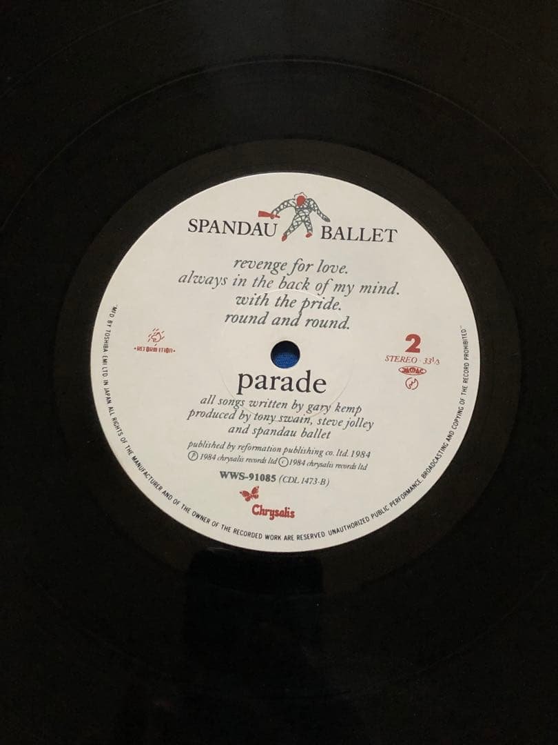 LPレコード♢スパンダー・バレエ♢WWS-91085♢うg4928w43