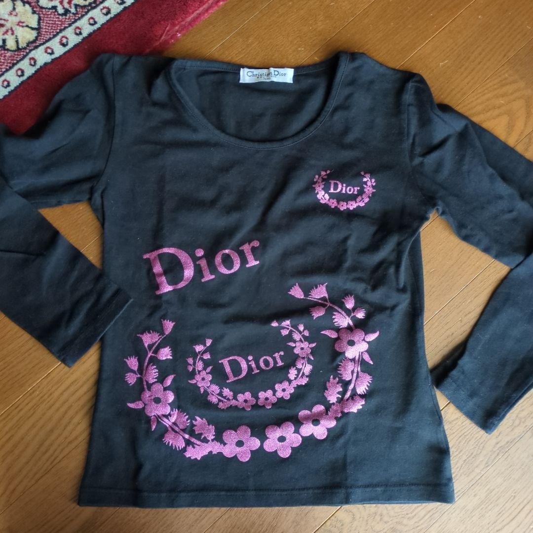 Christian Dior 長袖Tシャツ 花柄プリント