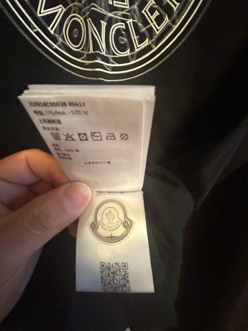 MONCLER 黒 Tシャツ M