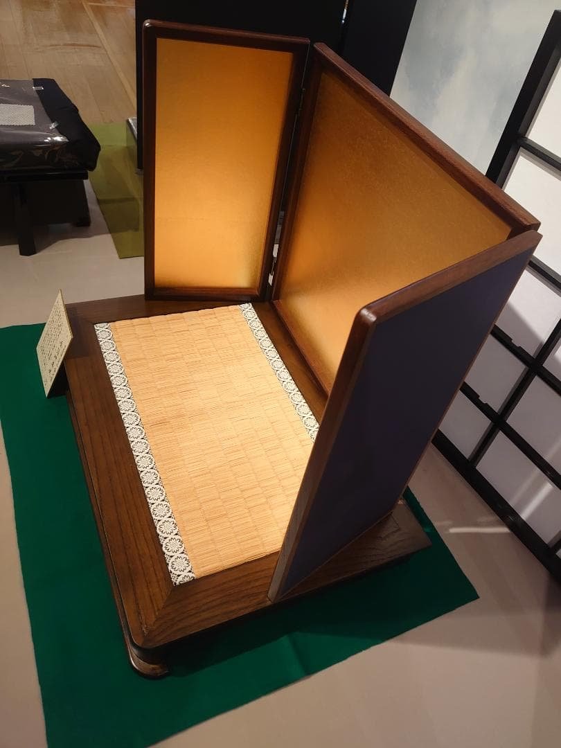 ●五月人形用●　日本伝統工芸品金沢箔　金箔押屏風セット