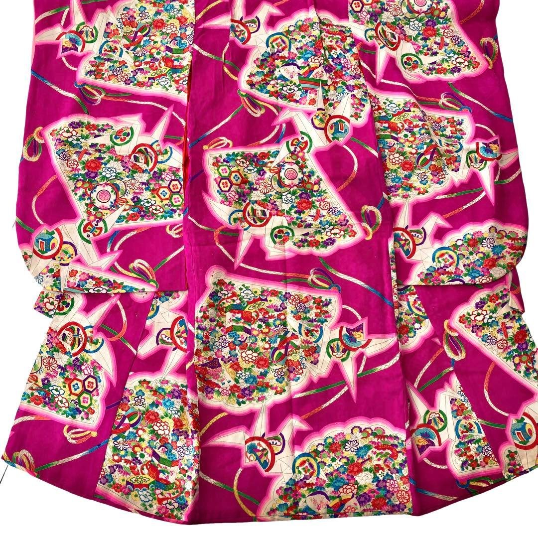 3歳　アンティーク　女の子　子供着物　七五三