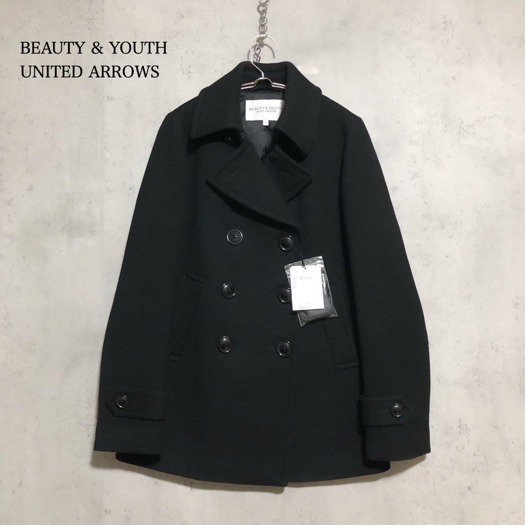 新品タグ付　BEAUTY&YOUTH ユナイテッドアローズ メルトンPコート