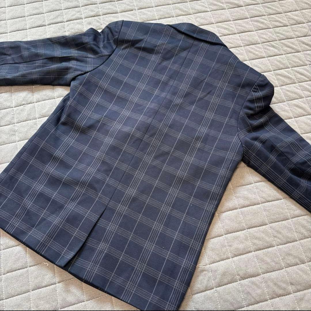 【人気商品】ZARA フルセット ネイビー チェック柄 スーツ キッズ 【美品】
