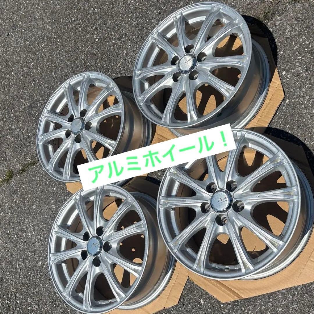 アルミホイール4本セット　15インチ　6J 5穴　PCD100 インセット45