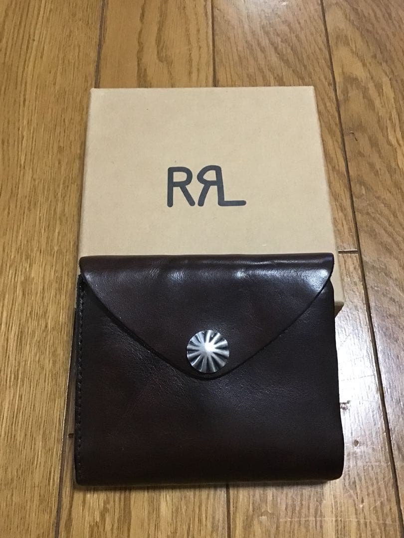 RRL ダブルアールエル　コンチョ　ウォレット　ダークブラウン