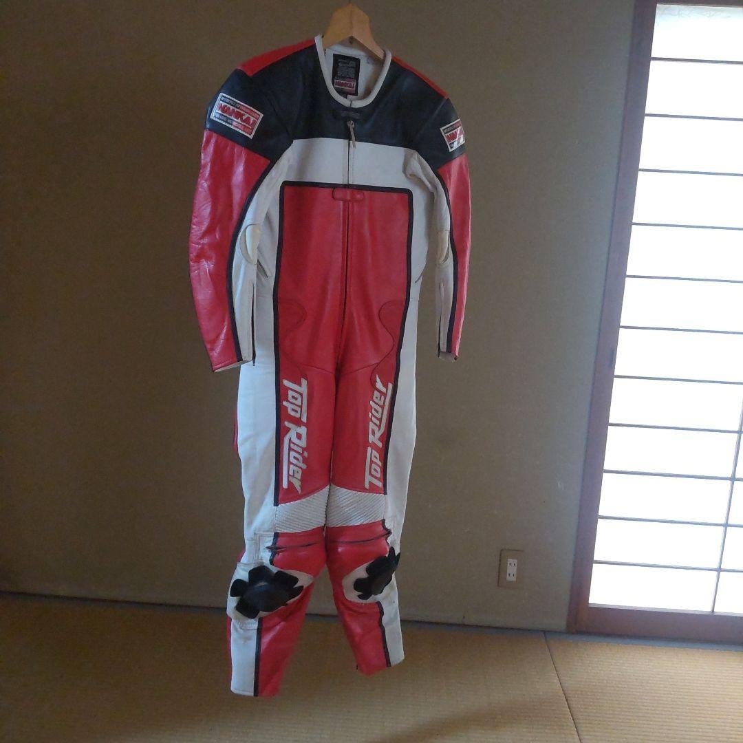 「23日までの出品」南海部品 革つなぎ Top-Rider サイズS