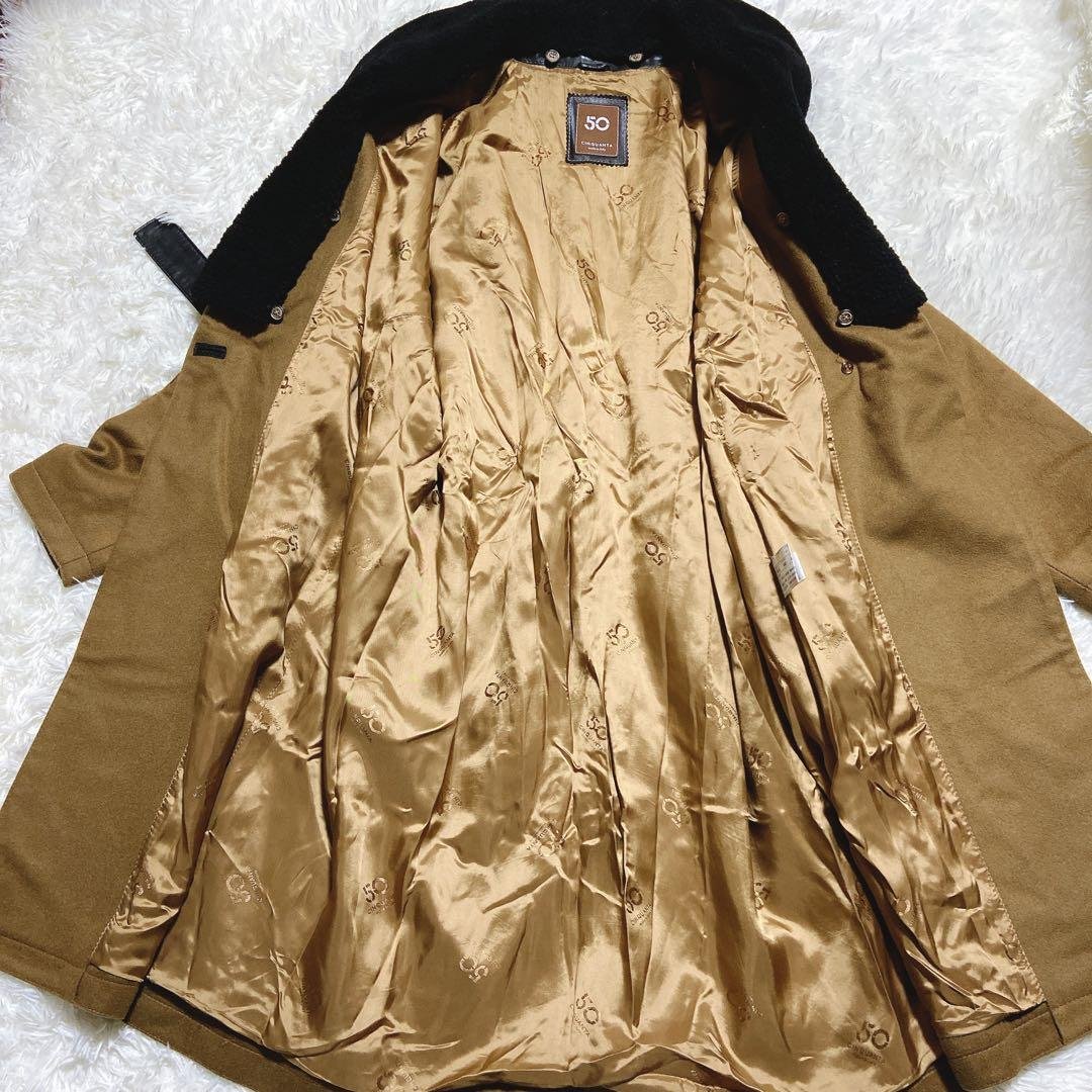 サーバル ☆チンクアンタ　ロングコート　女優襟　ボア　ベルト　2way