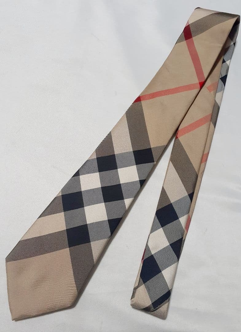 BURBERRY バーバリー ネクタイ ナロータイ ノバチェック イタリア製