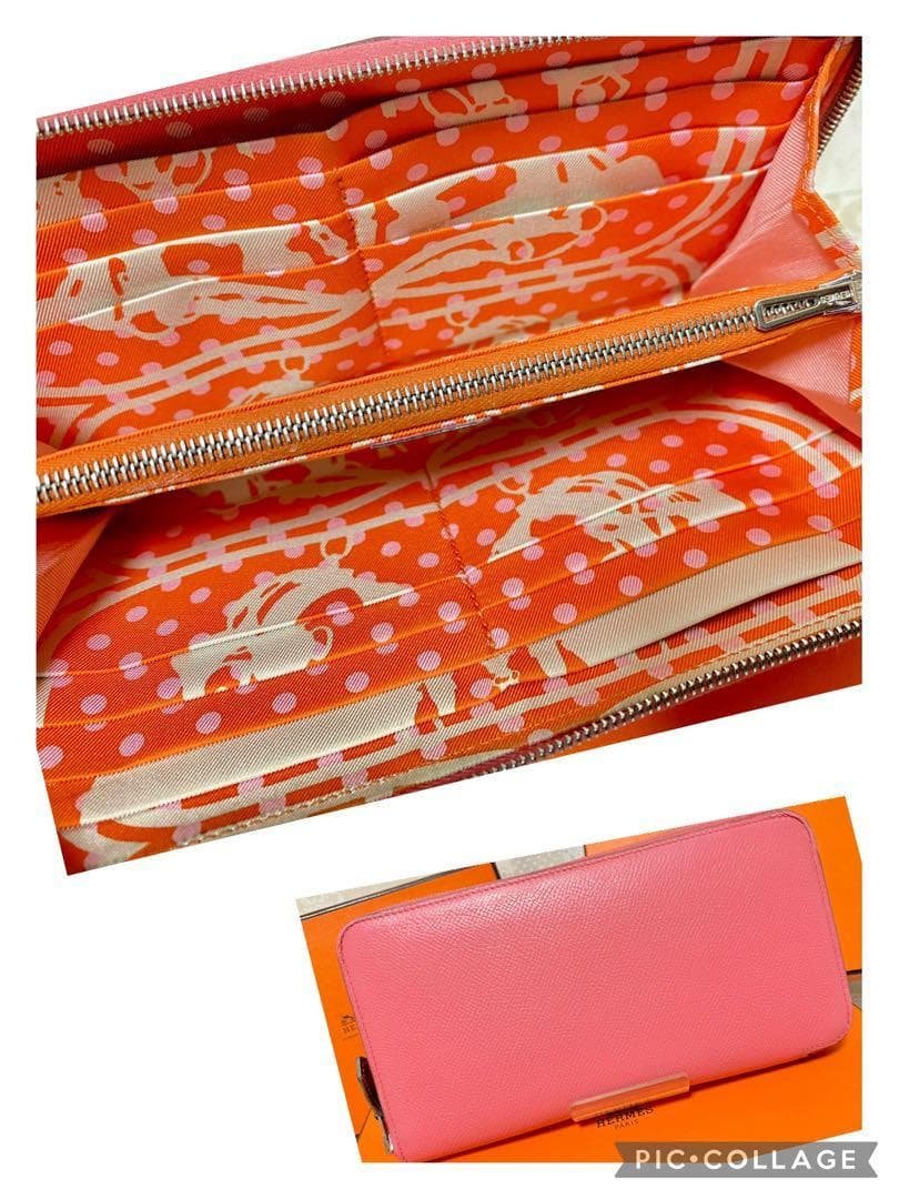 エルメス　アザップロング　シルクイン　ラウンドファスナー