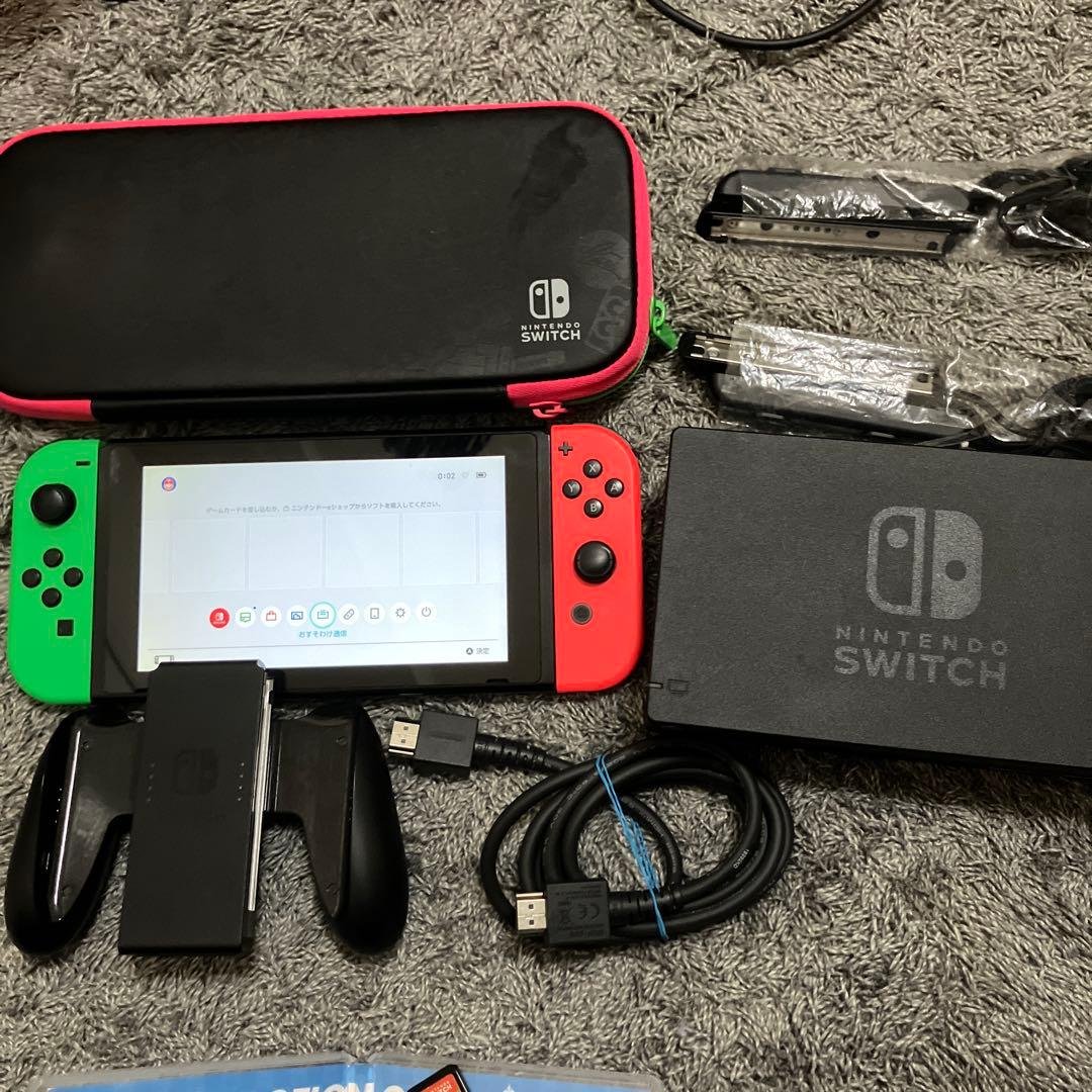 Nintendo Switch ネオングリーン/ネオンピンク 本体　新型