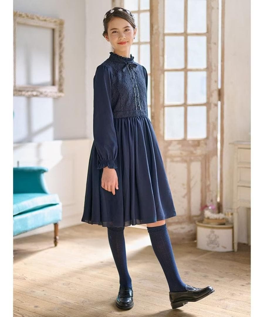 値下げ！小学校卒業式組曲ワンピース160ポムポネットジャケット（L）