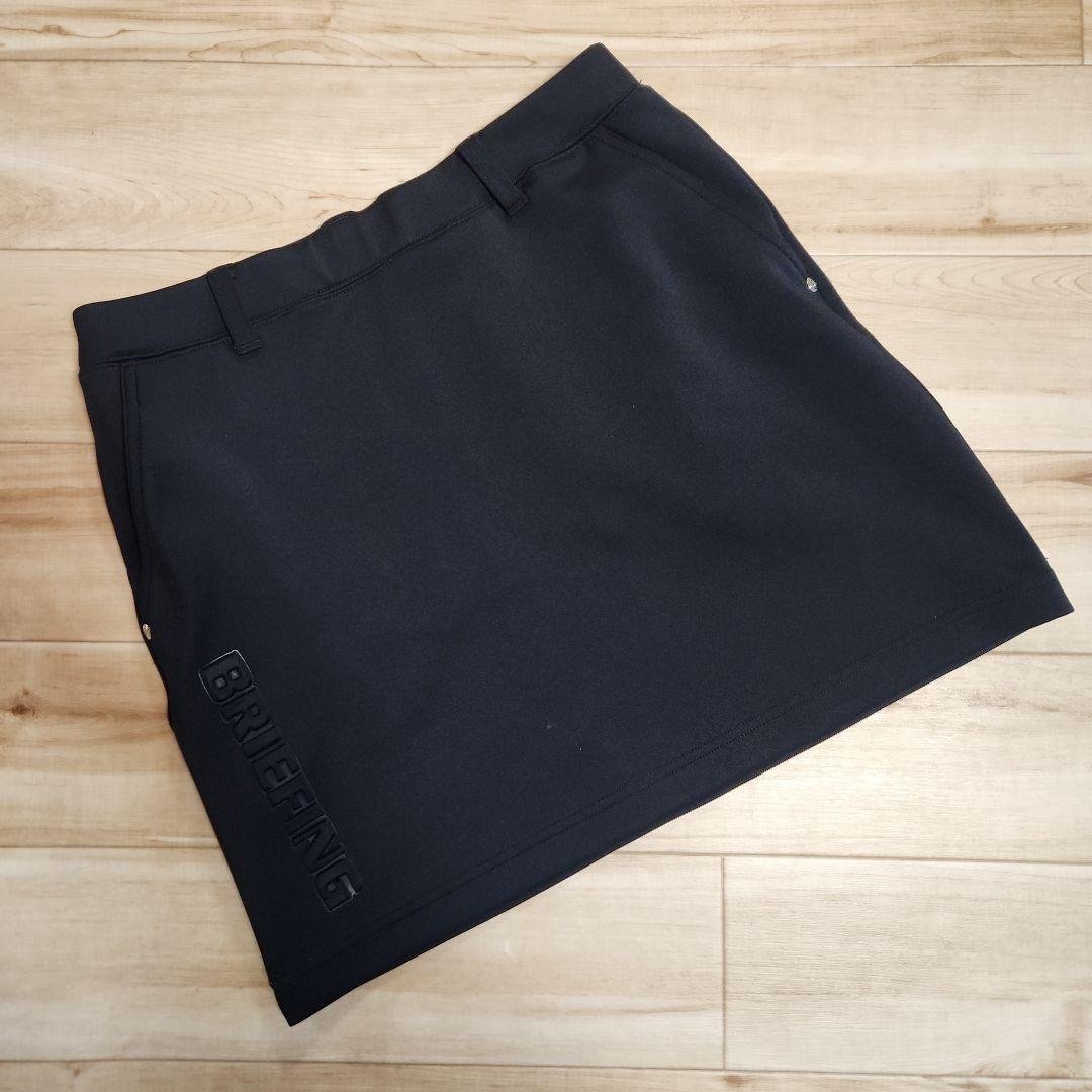 美品✦BRIEFING✦3D LOGO スカート✦ ブラック✦ S