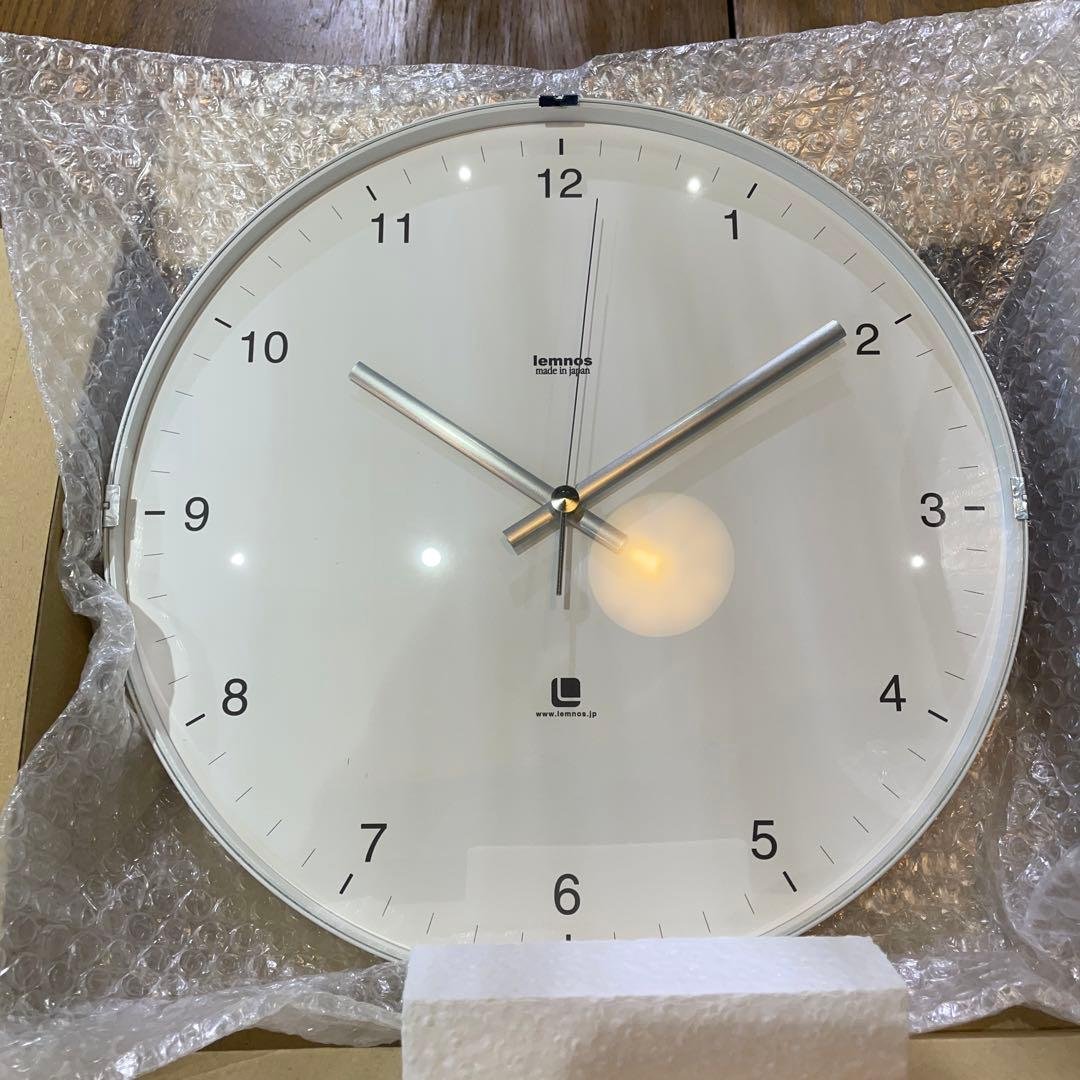 Lemnos North clock 白　掛時計
