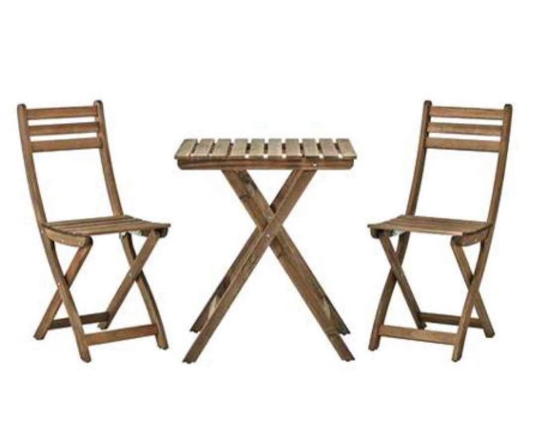 IKEA　アスクホルメン テーブル チェア2脚セット【引き渡しor着払い】