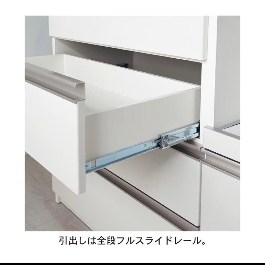 【専用】9on　ベルメゾン 食器棚 キッチンボード 日本製 120cm 白