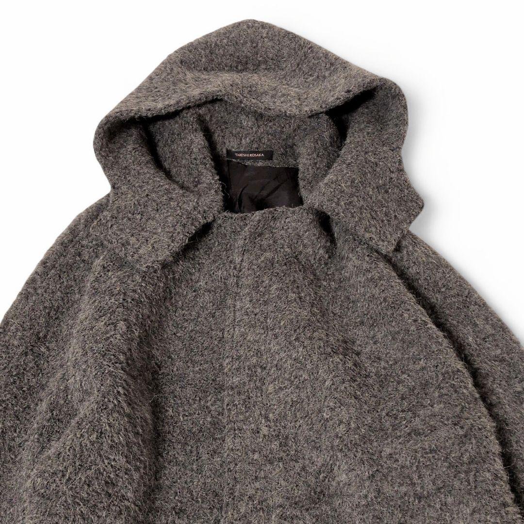 タケシコサカY’sヨウジヤマモト　フード　アルパカウールロングコート　日本製