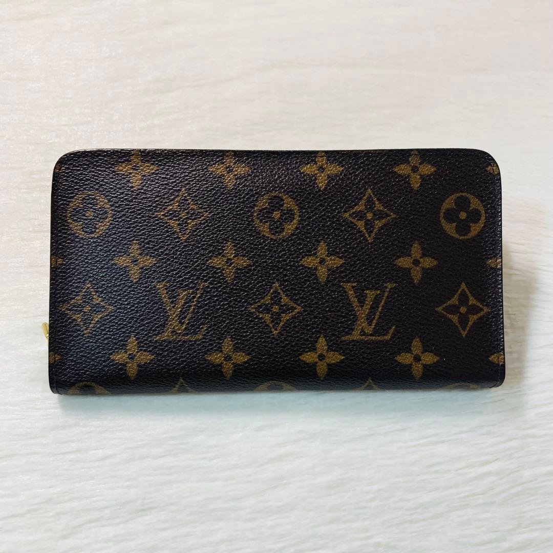 本日限定　ルイ　ヴィトン モノグラム ポルトモネジップ 長財布　茶色　ファスナ