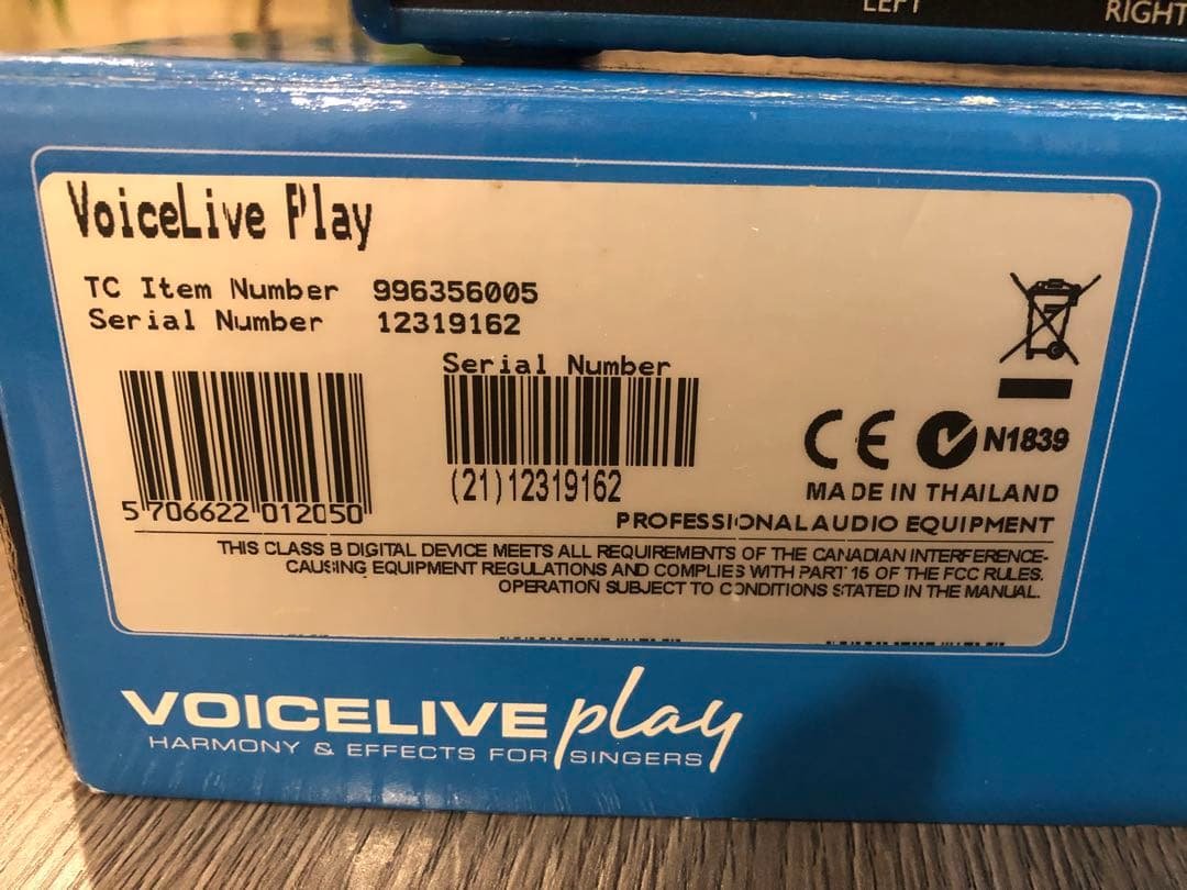 TC HELICON ‪VoiceLive Play ‬ボーカルエフェクター
