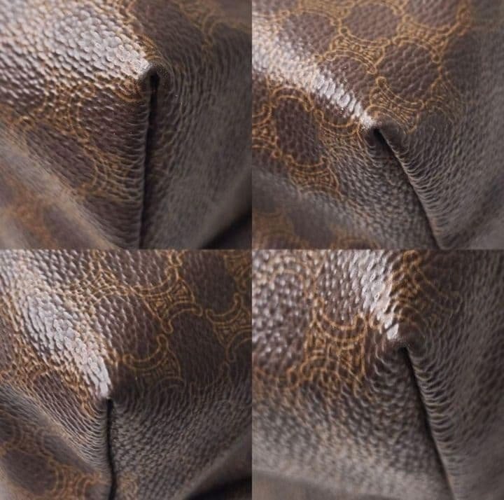 美品✨️CELINEヴィンテージ マカダム柄ポーチPVCレザー セカンドバッグ