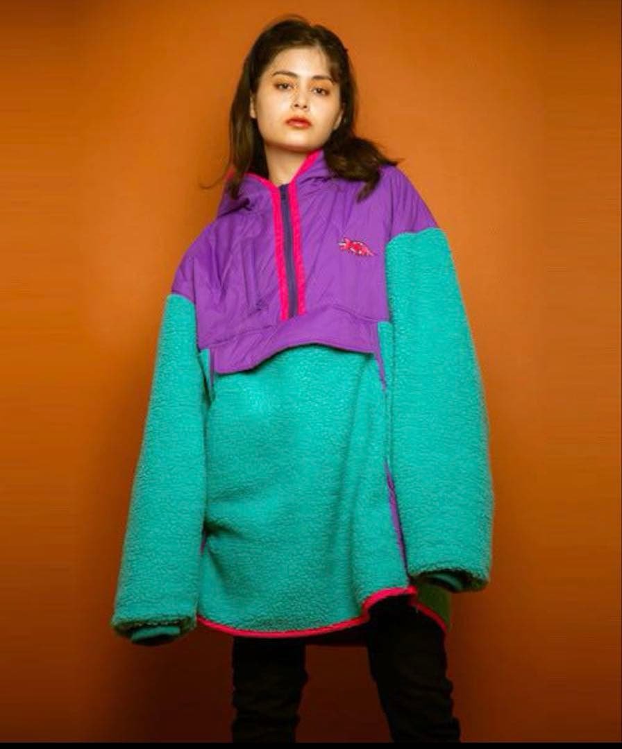 Candy Stripper ダイナソー キルティング アノラック　ボア