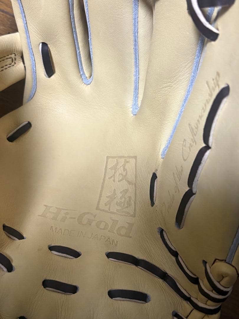 ハイゴールド　硬式グローブ　技極　内野手用　湯もみ型付け済み