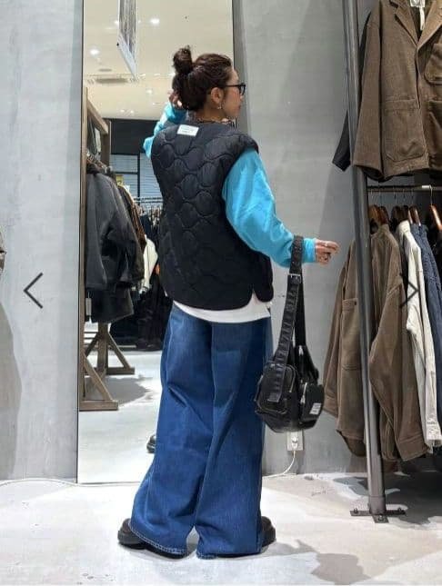 ニコアンド【WILLIAM B.ELIOTT】リバーシブルキルトベスト