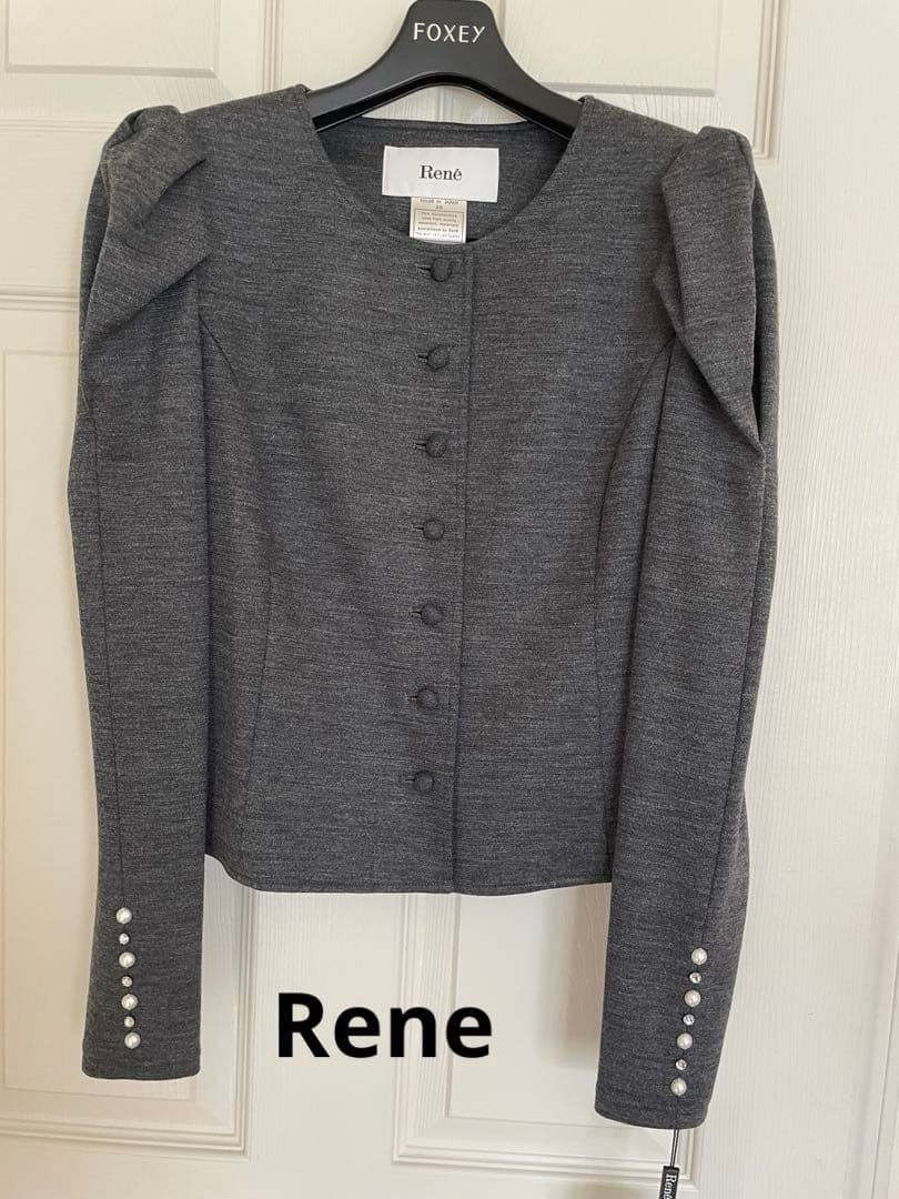 Reneノーカラージャケット 新品未使用品 36