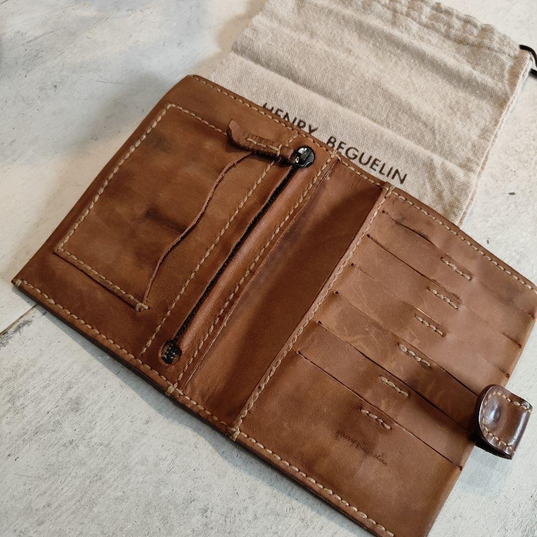 HENRY BEGUELIN ブラウン二つ折り財布