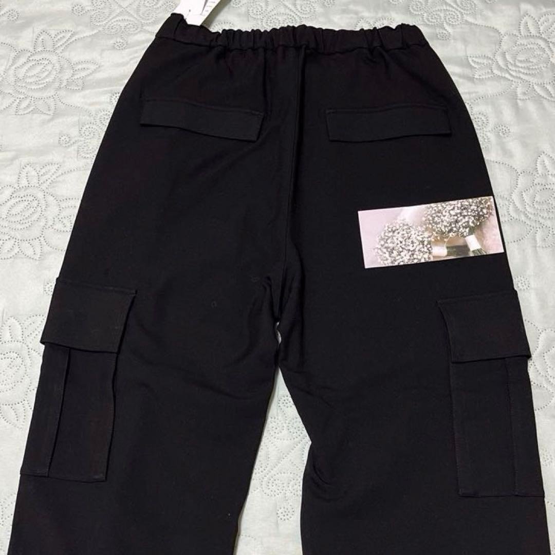 タグ付き。gypsohila ジプソフィア AW イージーカーゴパンツ ブラック
