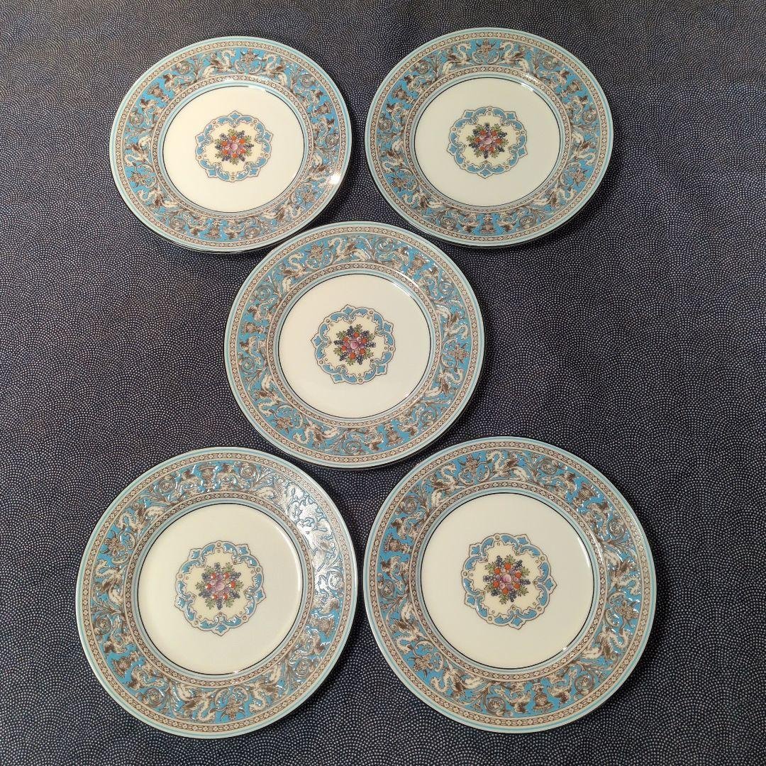 ウェッジウッド フロレンティーン ターコイズ プレート ５枚 15cm