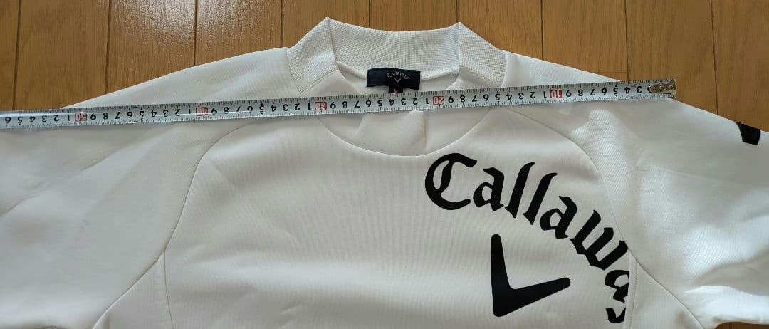 キャロウェイ ゴルフウェア 長袖モックネック スエット トレーナー M　白
