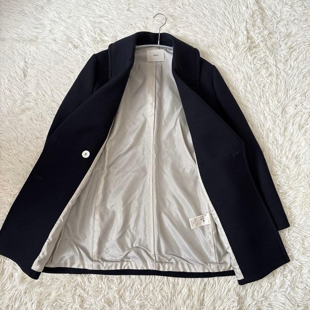 美品 IENA イエナ テーラード ダブル ジャケット 金ボタン ウール