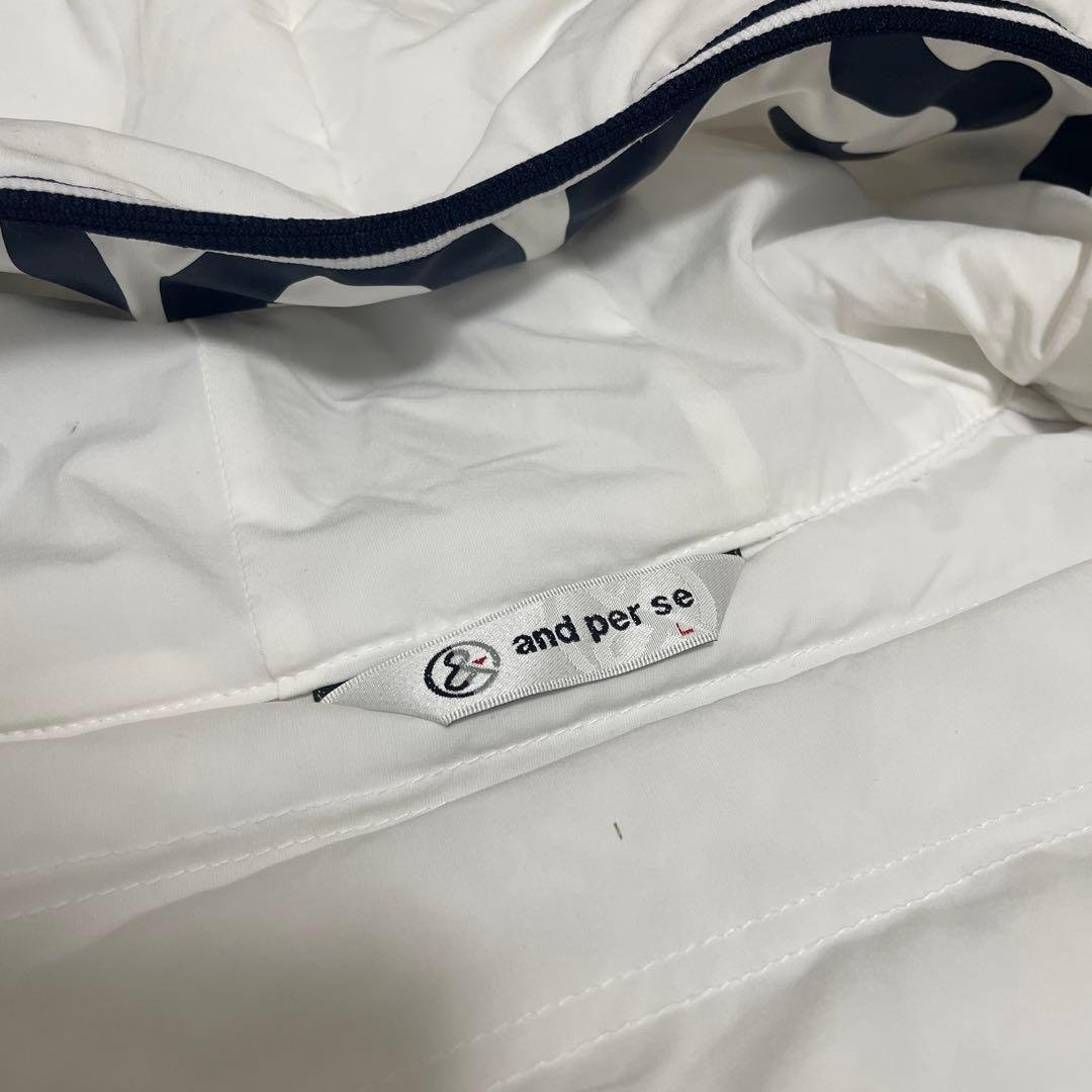 and per se フード付きジャケット ホワイト