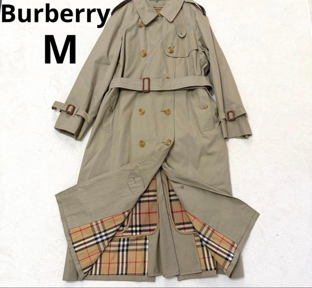 【美品】Burberrys ロングトレンチコート ノバチェック ライナーベルト付