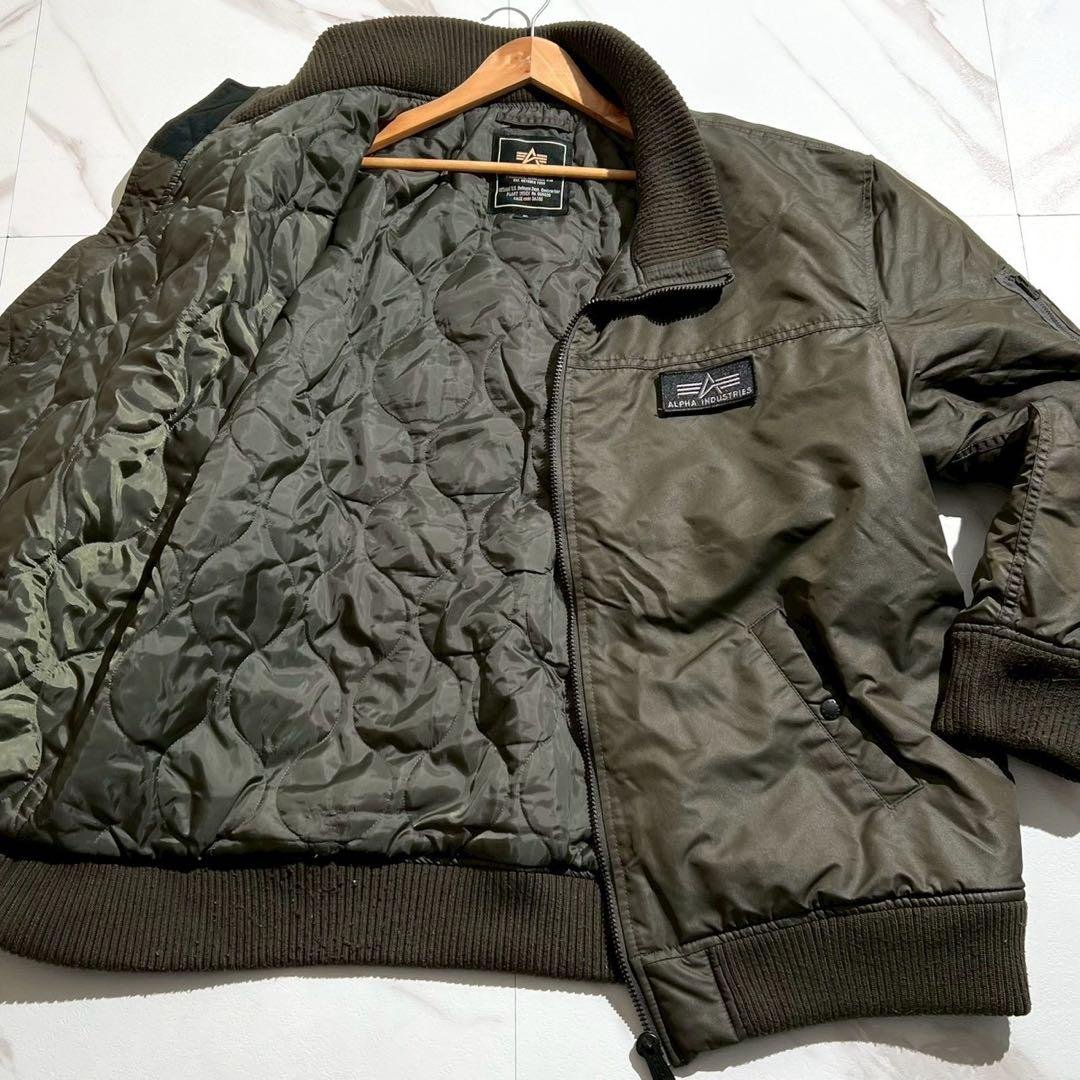 美品✨希少サイズ 5L ALPHA アルファ MA-1 フライトジャケット