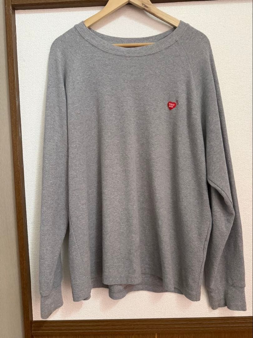 A*u様 RAGLAN SLEEVE L/S T-SHIRT GRAY 2XL