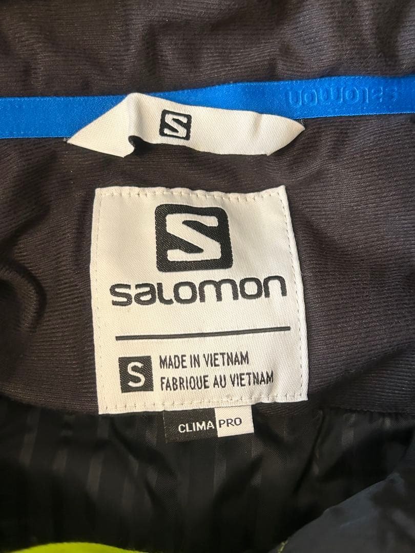 Salomon Clima Pro スキーウェア S ネオンイエロー