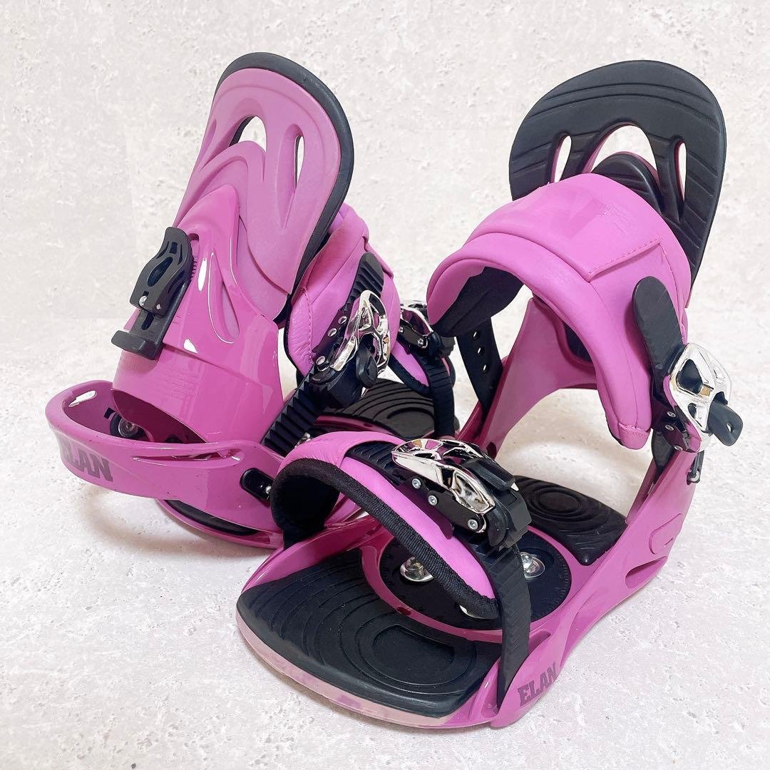 良品 ELAN RUBY JP エラン バインディング スノーボード ラベンダー