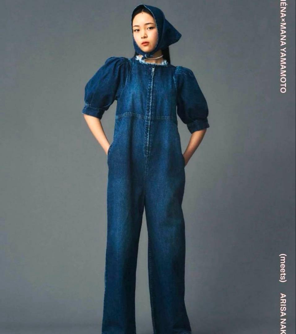 新品未使用　IENA アッパーハイツ　パフスリーブオールインワン